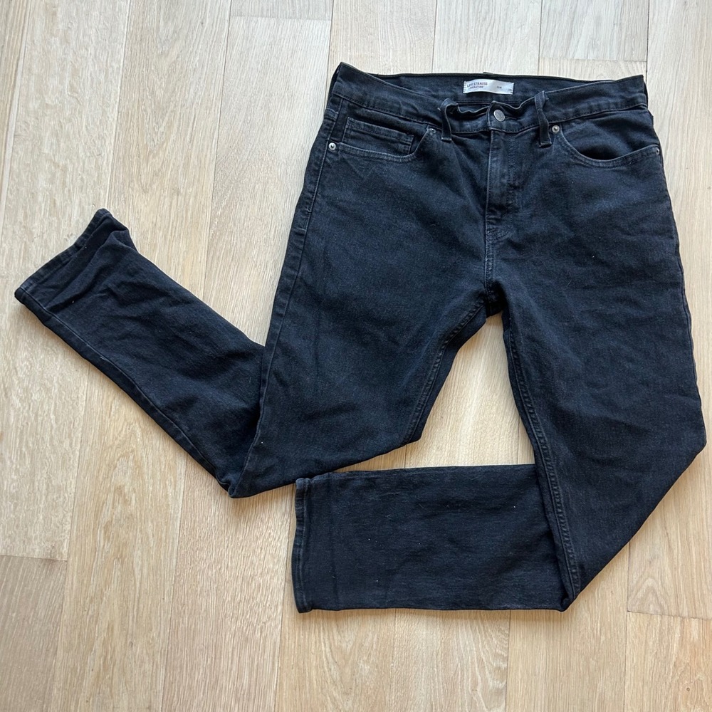 Signature by Levi Strauss Slim Jeans Womens W33 L30 Black Stretch Denim‎ Levi's